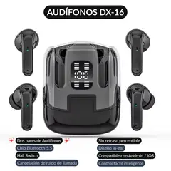 GENERICO - Audífonos Inalámbricos DX 16 TWS Negro