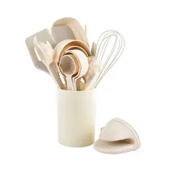 GENERICO - Set Utensilios de Cocina x 21 Pzs Blanco