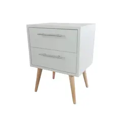 GENERICO - Velador Iowa Classic Compacto Vintage y Funcional en Blanco Mate