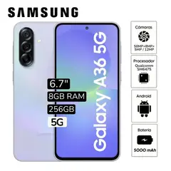 SAMSUNG - Celular Libre Galaxy A36 5G 6.7" Pulg. 8GB RAM 256GB - Violeta