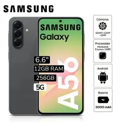 SAMSUNG - Celular Libre Galaxy A56 5G 6.7" Pulg. 12GB RAM 256GB - Graphite