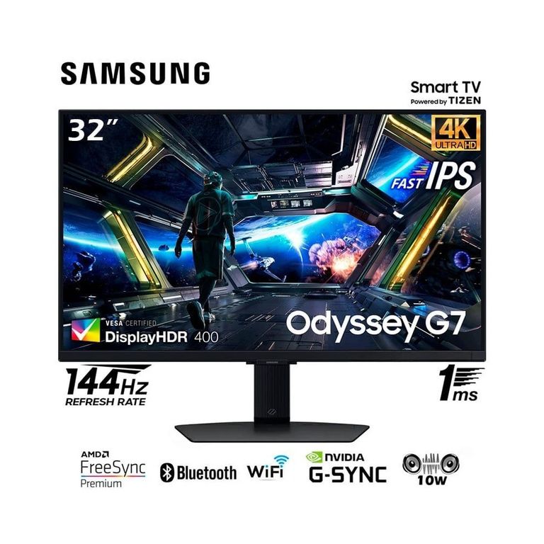 MONITOR GAMING G7 32' 4k 1MS 144HZ G-SYNC HDMI 2.1 PARLANTE