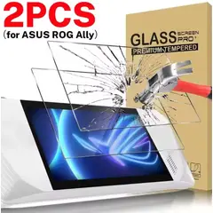 GENERICO - 02 Protectores Mica de Vidrio Templado para ASUS ROG Ally