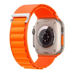 GENERICO - Correa de Nylon 49mm para Apple Watch Ultra 2 Intercambiable - Naranja