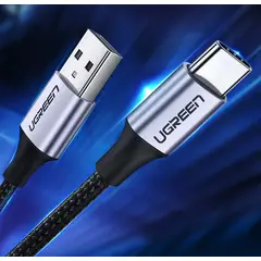 UGREEN - Cable 3m USB-C Nylon PREMIUM Carga Datos Original Android PC Mac