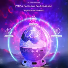 GENERICO - LÁMPARA PROYECTOR DE GALAXIA HUEVO DINOSAURIO DE DORMITORIO Y DE MESA