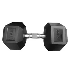 ATLETIS - Mancuerna Hexagonal 30 Kg Negro