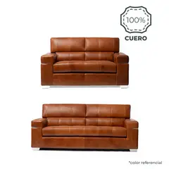 GIORDANO - Juego De Sala 3 2 Sussy - Cuero