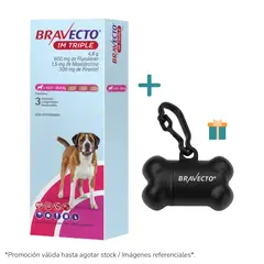 BRAVECTO - 1M Triple para perros de 40 - 60 kg