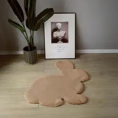 MULTITOP - Alfombra Conejito 73 x 90cm Beige