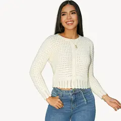 JAROLA - Chompa Abierta Manga Larga Tania