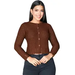 JAROLA - Chompa Abierta Manga Larga Tania