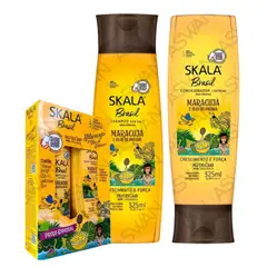 SKALA - PACK MARACUYÁ E ÓLEO DE PATAUÁ SHAMPOO + ACONDICIONADOR 325ML