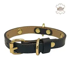 PERRY JHAN - Correa Collar Para Mascotas de Cuero XS
