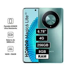 HONOR - Celular MAGIC 6 LITE 4G - 8GB RAM - 256GB Color Verde