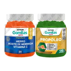 GENERICO - PACK ADULTO HIERRO & PROPOLEO 130 GOMITAS - SOTTCOR
