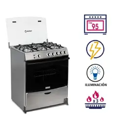 MIRAY - Cocina a GLP MENTA PLUS con 5 Hornillas - 124894
