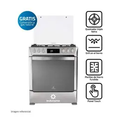 INDURAMA - Cocina Roma Zafiro 30 Croma 5 Hornillas