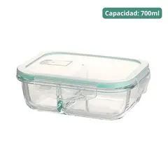 PENTHA - Taper de Vidrio Hermético con Divisiones 700ml