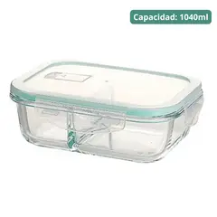 PENTHA - Taper de Vidrio Hermético con Divisiones 1040ml