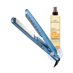 BABYLISS PRO - Combo Alisadora BaBylissPRO BNT4091TPE y Protector Térmico Be Natural