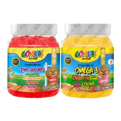 GENERICO - PACK NIÑOS DE ZINC QUELADO & OMEGA 3 130 GOMITAS - SOTTCOR