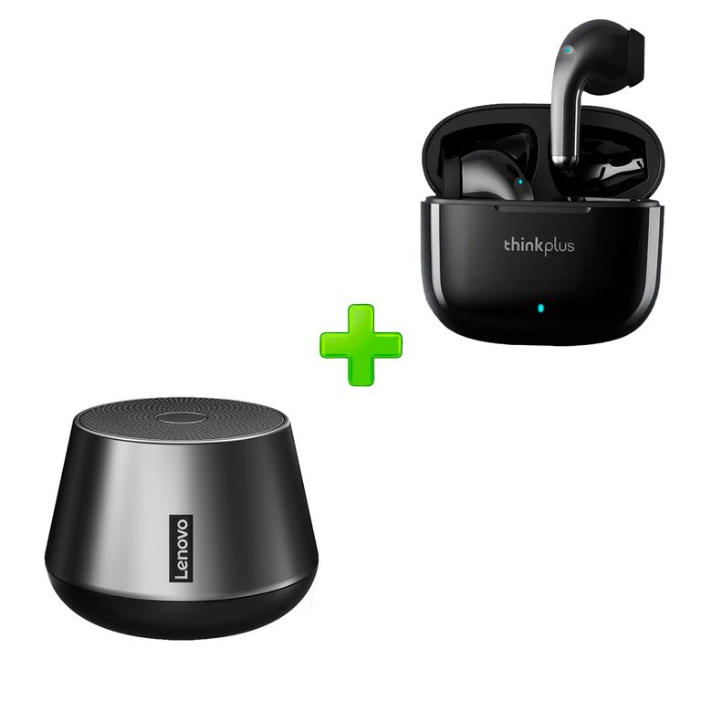 Combo audífonos LP40pro Negro+ Parlante Bluetooth k3 PRO