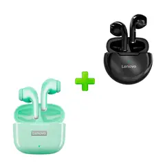 LENOVO - Combo audífonos LP40pro Verde+ Audifonos HT38 Negro