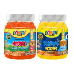 GENERICO - PACK NIÑOS DE HIERRO & BUENAS NOCHES 130 GOMITAS - SOTTCOR