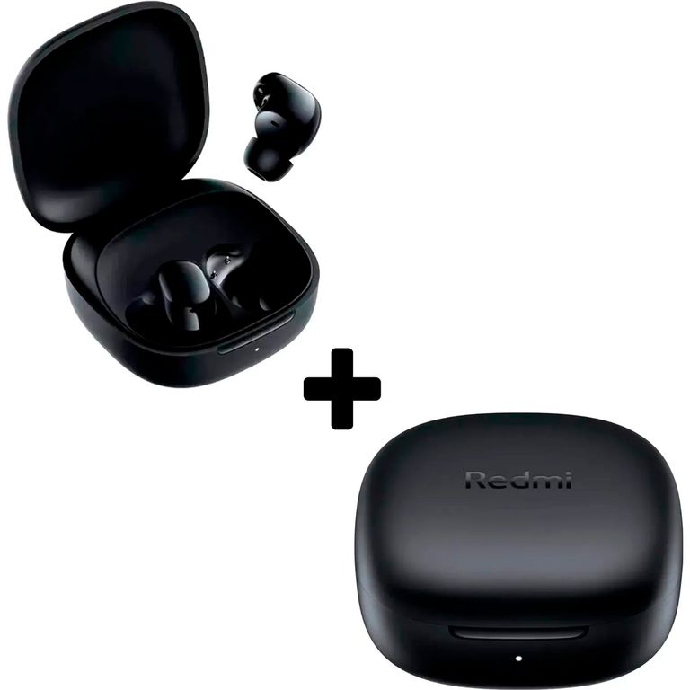 Audífonos Inalámbricos Redmi Buds 6 Play Pack x2 Negro Dúo TWS
