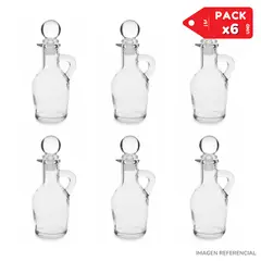 INSPIRA MARKET - Pack x6 Dispensador Mini de Aceite Vinagre y Especias