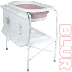EBABY - Bañera Cambiador Plegable para bebe BLUR ROSA