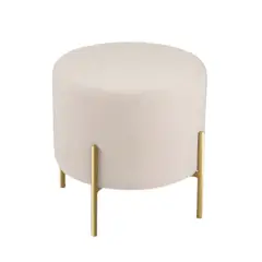 GENERICO - PUFF CANDY GOLD BEIGE REDONDO