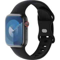 GENERICO - Correa Silicona Compatible con Apple Watch 384041mm SM Color Negro