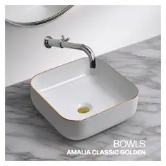 STONE - LAVAMANO MINIMALISTA AMALIA CLASIC GOLDEN