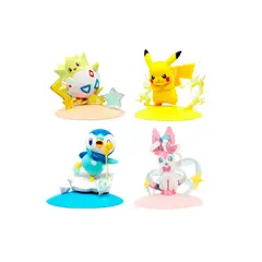 POKEMON - Figuras Set 4 Pikachu Togepi Sylveon Piplup