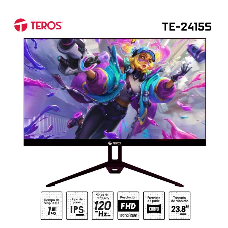 Monitor plano TE-2415S 238 FHD IPS HDMI DP