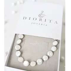 GENERICO - GARGANTILLA DE LENTEJAS DE NACAR GARGANTILLA ELEGANTE PARA MUJER