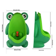 GENERICO - Urinario entrenamiento de Inodoro Portátil Modelo Sapo Verde