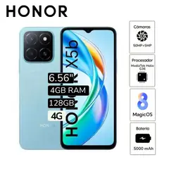 HONOR - Celular X5B 6.5" Pulg. 4GB RAM 128GB 50MP - Azul