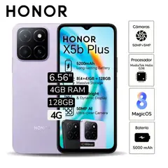 HONOR - Celular X5B 6.5" Pulg. 4GB RAM 128GB 50MP - Violeta