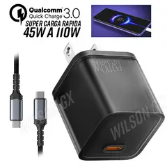OEM - Cargador con Carga Super Rapida y Cable para Samsung de 45w a 110W