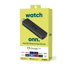 ONN - Watch Google Tv Full Hd Streaming 8gb 1.5 Gb Ram