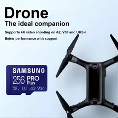 SAMSUNG - Memoria Micro sd Pro Plus 256 GB 180Mb/s