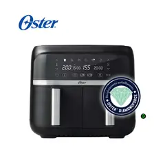 OSTER - Freidora de aire dual Oster® 7.6 L DiamondForce CKSTAF7MCDDF