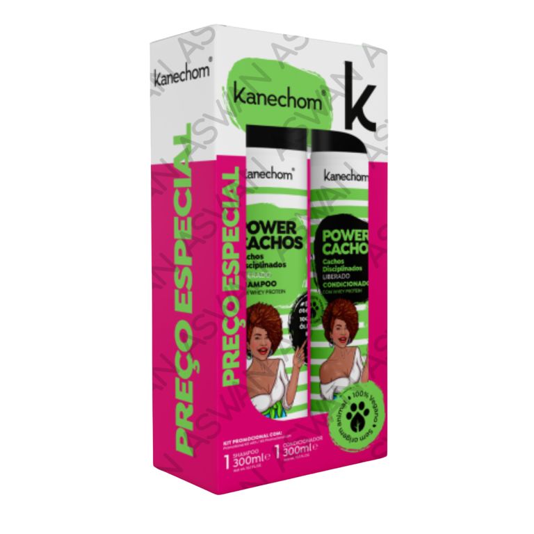 PACK POWER CACHOS SHAMPO + ACONDICIONADOR 300ML - KANECHOM
