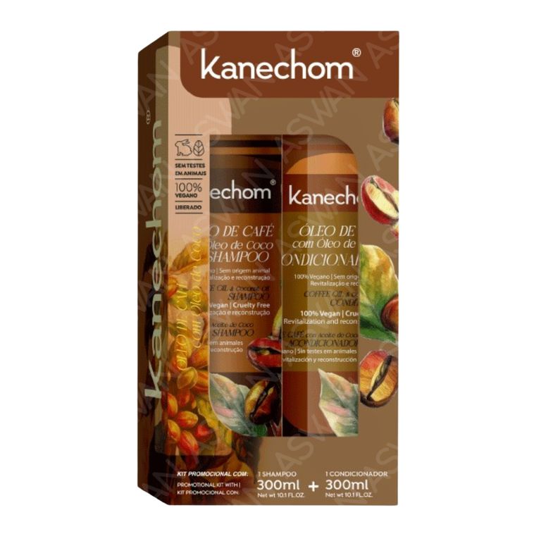 PACK ACEITE DE CAFÉ & ACEITE DE COCO SHAMPO + ACONDICIONADOR 300ML - KANECHOM