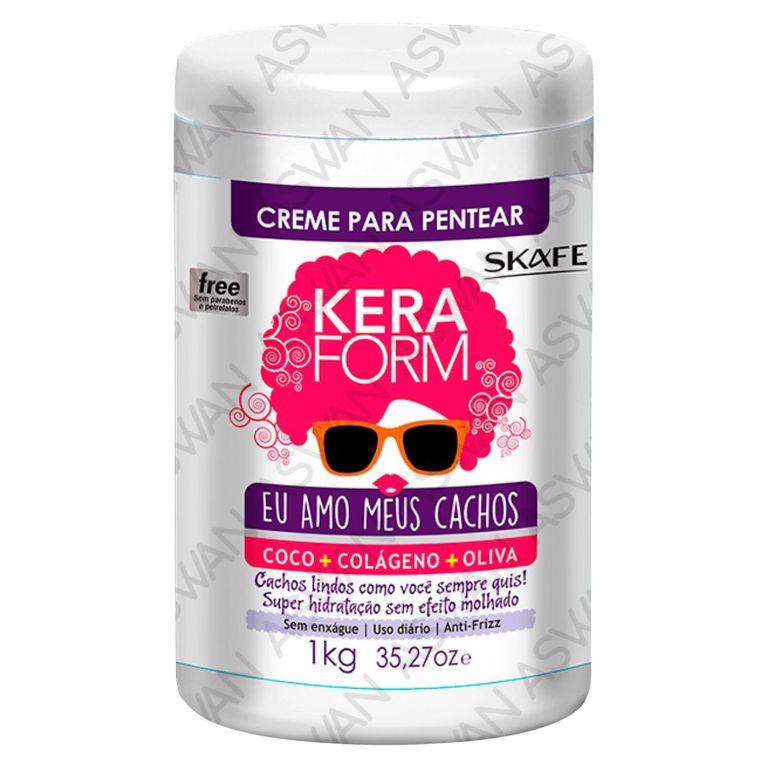 KERAFORM CREMA DE PEINAR EU AMO MEUS CACHOS 1KG - SKAFE