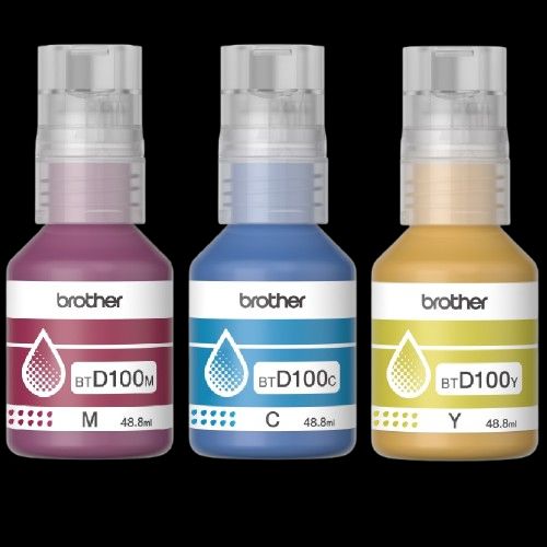 Tinta Colores Magenta Cyan Yellow 488ml - BTD100CL3PK