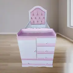 GENERICO - CUNA MULTICUNA BEBE ROSADO Y BLANCO